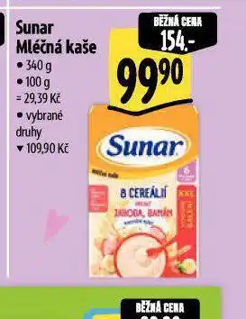 Albert Sunar mléčná kaše nabídka