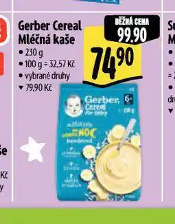 Albert Gerber cereal mléčná kaše nabídka