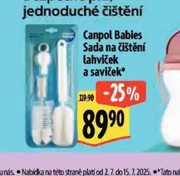 Albert Canpol babies sada na čištění lahviček a saviček nabídka