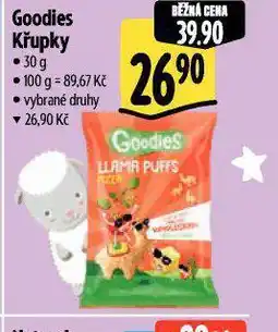 Albert Goodies křupky nabídka