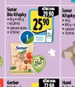 Albert Sunar bio křupky nabídka