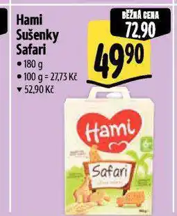 Albert Hami sušenky safari nabídka