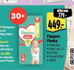 Albert Pampers dětské plenky nabídka