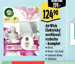 Albert Air wick elektrický osvěžovač vzduchu strojek a náplň nabídka