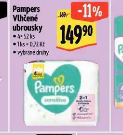 Albert Pampers dětské vlhčené ubrousky nabídka
