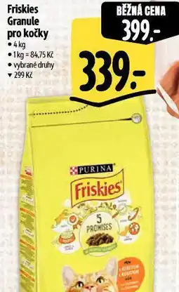 Albert Friskies granule pro kočky nabídka