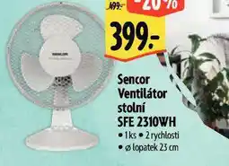 Albert Sencor stolní ventilátor nabídka