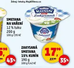 Penny Market Kunín zakysaná smetana nabídka