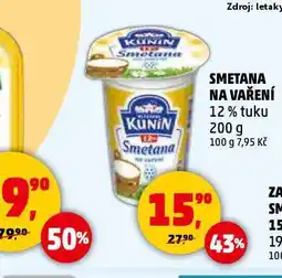 Penny Market Kunín smetana na vaření 12% nabídka