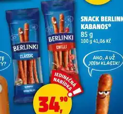 Penny Market Snack berlinki kabanos nabídka