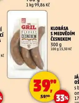 Penny Market Klobása s medvědím česnekem nabídka
