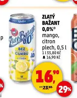 Penny Market Pivo zlatý bažant nabídka