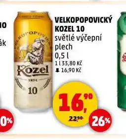 Penny Market Pivo velkopopovický kozel nabídka