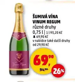 Penny Market Šumivá vína vinum regum nabídka