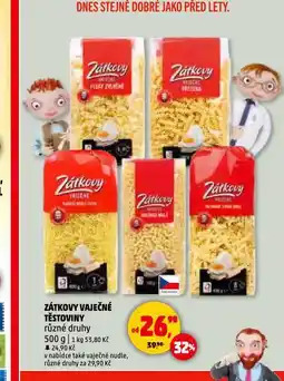 Penny Market Zátkovy vaječné těstoviny nabídka