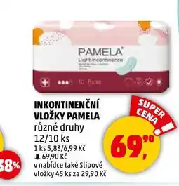 Penny Market Pamela inkontinenční vložky nabídka