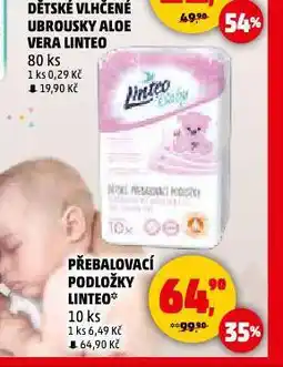 Penny Market Linteo přebalovací podložky nabídka