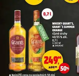 Penny Market Grant's triple wood whisky nabídka