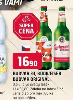 Terno Pivo budvar 33 nabídka