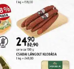 Terno Klobása csabai lángolt nabídka