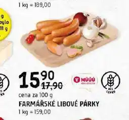 Terno Farmářské libové párky nabídka