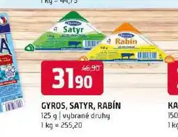 Terno Rabín sýr nabídka