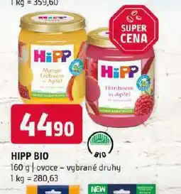 Terno Hipp bio ovoce nabídka