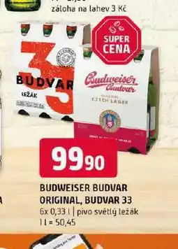Terno Pivo budvar 33 nabídka