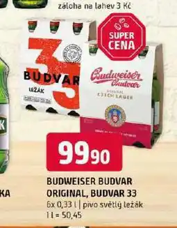 Terno Pivo budweiser budvar original nabídka