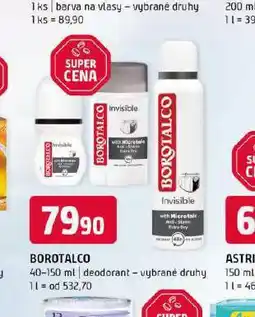 Terno Borotalco deodorant nabídka