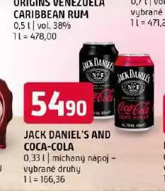 Terno Jack danile´s and coca cola nabídka