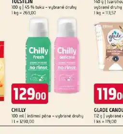 Terno Chilly intimní pěna nabídka