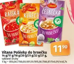COOP TIP Vitana Polévky do hrnečku nabídka
