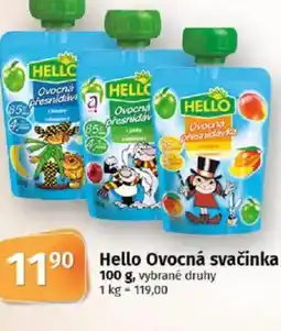 COOP TIP Hello Ovocná svačinka nabídka