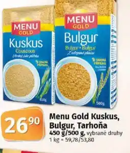 COOP TIP Menu Gold Kuskus, Bulgur, Tarhoňa nabídka