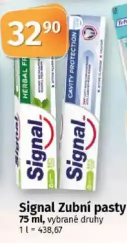 COOP TIP Signal Zubní pasty nabídka