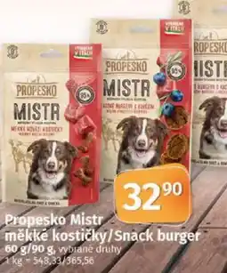 COOP TIP Propesko Mistr měkké kostičky/Snack burger nabídka
