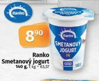COOP TIP Ranko Smetanový jogurt nabídka