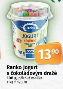 COOP TIP Ranko Jogurt s čokoládovým dražé nabídka
