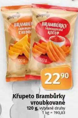 COOP TIP Křupeto Brambůrky vroubkované nabídka