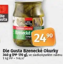 COOP TIP Dle Gusta Bzenecké Okurky nabídka