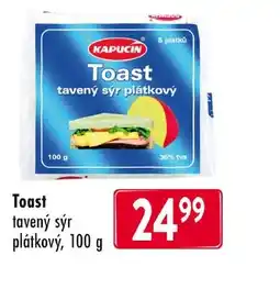 Qanto KAPUCIN Toast tavený sýr plátkový nabídka