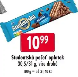 Qanto Studentská pečeť oplatek nabídka
