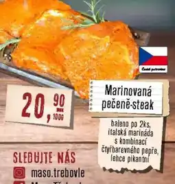 Maso Třebovle Marinovaná pečeně-steak nabídka