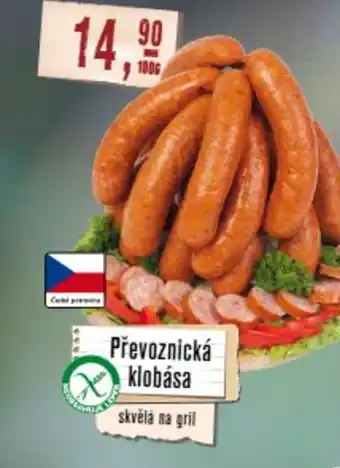 Maso Třebovle Převoznická klobása nabídka