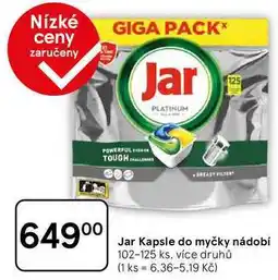 Tesco Jar Kapsle do myčky nádobí, 102-125 ks nabídka