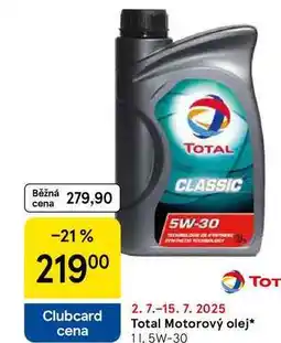 Tesco Total Motorový olej, 1 l, 5W-30 nabídka
