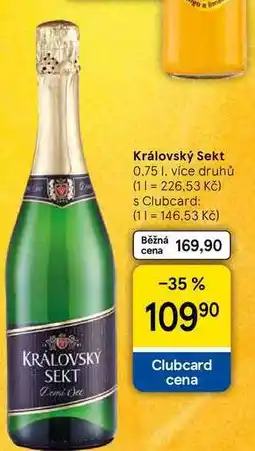 Tesco Královský Sekt, 0,75 l, více druhů nabídka