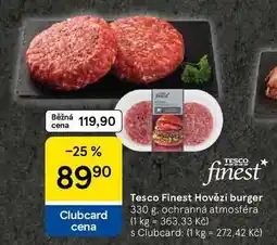 Tesco Tesco Finest Hovězí burger, 330 g nabídka