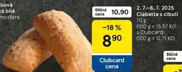 Tesco Ciabatta s cibulí, 70 g nabídka